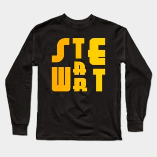 Stewart, name, typography Long Sleeve T-Shirt